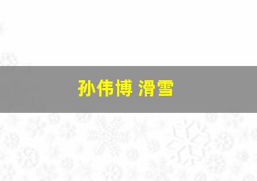 孙伟博 滑雪